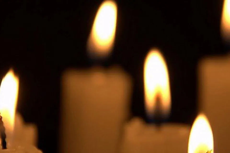 Flammes de bougies en gros plan